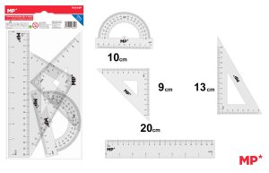 REGLAS DE DIBUJO 4 PIEZAS , 20 CM