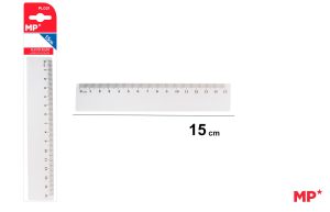 REGLA DE PLÁSTICO 15 CM