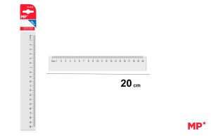 REGLA DE PLÁSTICO 20 CM