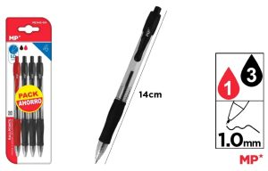 BOLÍGRAFOS PUNTA 1.0 mm 4 Uds..