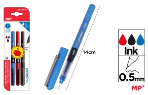 BOLÍGRAFO TINTA LÍQUIDAPUNTA AGUJA 0.5 mm