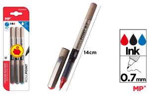 BOLÍGRAFO TINTA LÍQUIDA PUNTA BALL 3UDS.