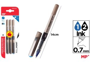 Bolígrafo de tinta líquida PE243 con punta de bola recta de 0,7 mm