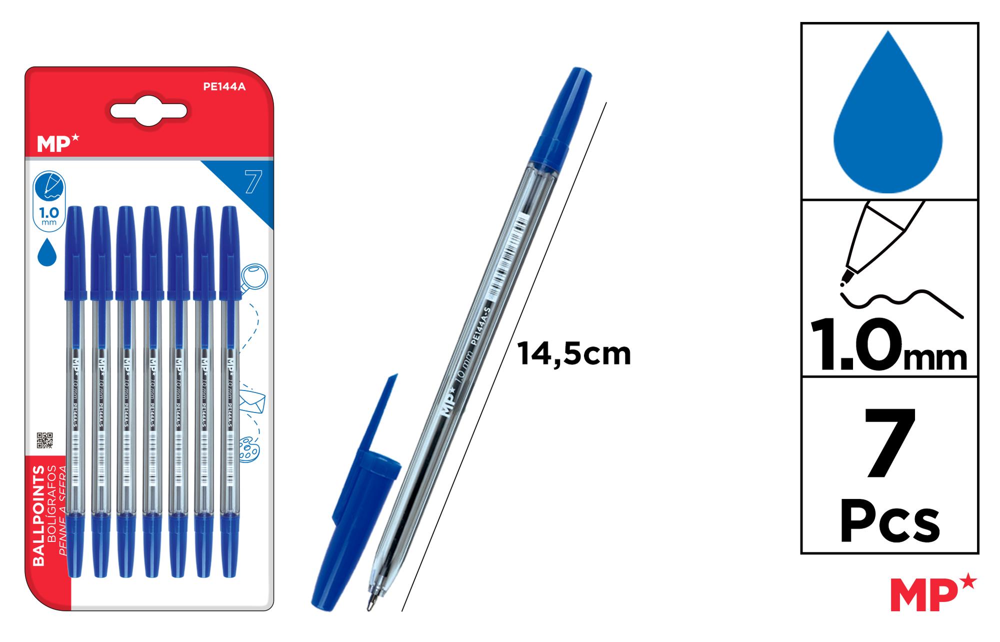 BOLÍGRAFOS AZUL PUNTA 1.0 mm