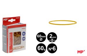 GOMAS ELÁSTICAS 60 g 60 MM X 2 MM GROSOR
