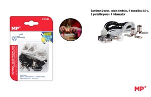 Kit eléctrico para manualidades. Para las clases de tecnología y pequeños genios