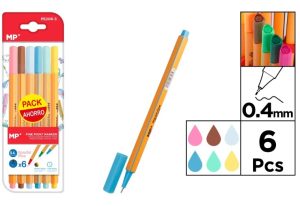 Juego de marcadores de color con punta fina
