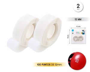 PUNTOS DE PEGAMENTO PARA  GLOBOS 2 PIEZAS