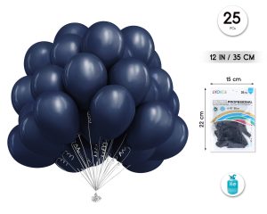 Globos profesional 25 piezas 35 Cm Helio Color Negro