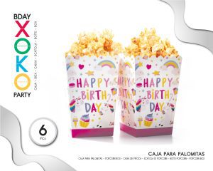 CAJA DE PALOMITAS 6 PIEZAS