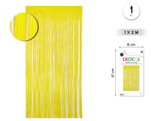 CORTINA DE FLECOS 1 X 2 M AMARILLO