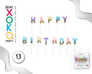 Velas Happy birthday 13 Piezas