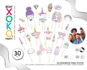 ACCESORIOS PARA FOTOS 30 PIEZAS