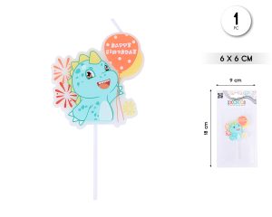 Vela dinosaurio Happy Birthday