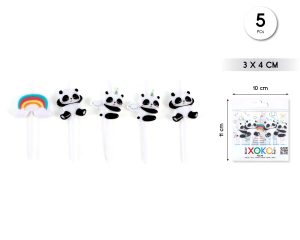 Velas Panda 5 piezas