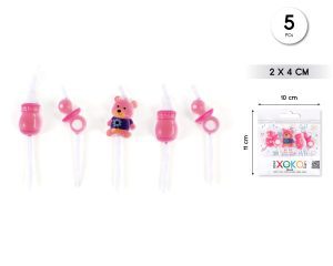 Velas bebé 5 piezas