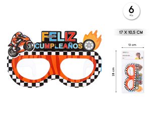 GAFAS CDE PAPEL 3 PIEZAS  FELIZ CUMPLEAÑOS