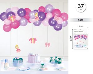 GUIRNALDA DE GLOBOS 1,5 METROS 37 PIEZAS