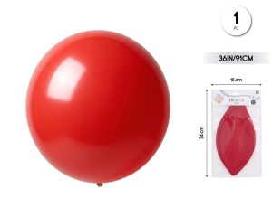 Globo 91 Cm 1 pieza Color Rojo