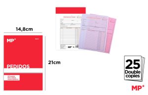 TALONARIO PEDIDO DUPLO 148 x 210 mm 25 copias