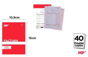 TALONARIO FACTURA DUPLO 109 x 150 mm 40 juegos