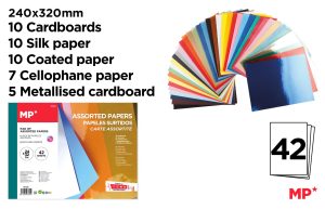 PAPEL MANUALIDADES SURTIDO  42 HOJAS