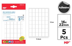 ETIQUETAS BLANCAS RECTANGULARES  5 HOJAS