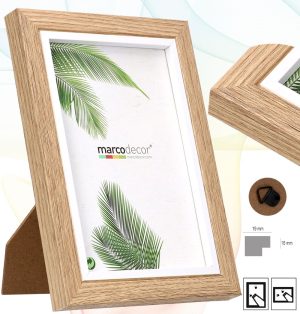 MARCO DECOR DM 006 MADERA/BLANCO 24X30 CM