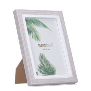 MARCO DECOR DM 006 COLOR GRIS/BLANCO 20X30 CM