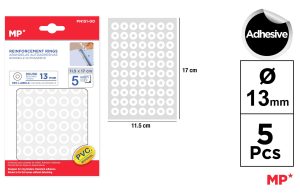ARANDELAS AUTOADHESIVAS  ø 13 mm 350 Uds.  5 HOJAS