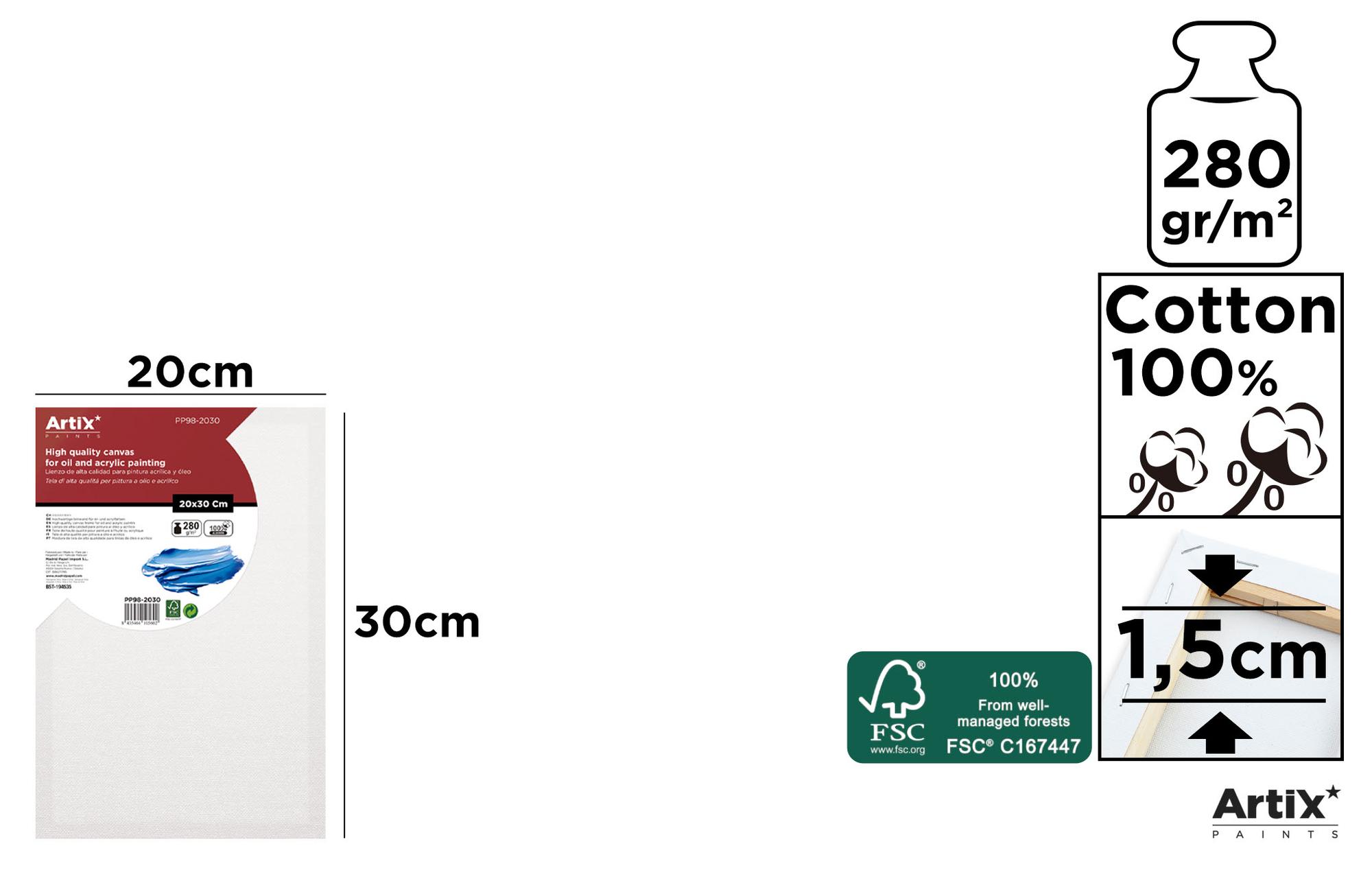 LIENZO 280 g/m² 20 x 30 cm