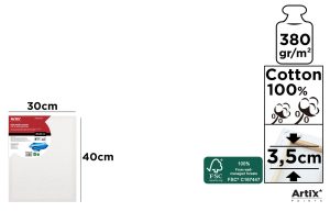 LIENZO 3.5 cm 380 g/m² 30 x 40 cm