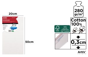 LIENZO EN TABLILLA 280 g/m²