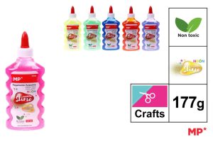 PEGAMENTO CON BRILLO PARA SLIME IPB 177GR COLORES NEÓN