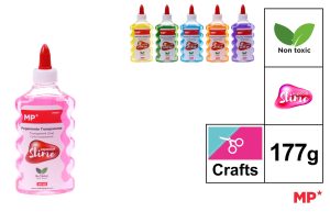 PEGAMENTO CON BRILLO PARA SLIME IPB 177GR COLOR TRANSPARENTE