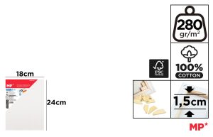 LIENZO 280 g/m² 6 Uds. 18 x 24 cm
