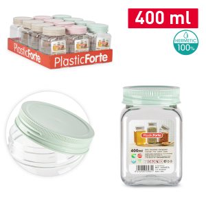 Bote Classic Cuadrado Pet - 400ml