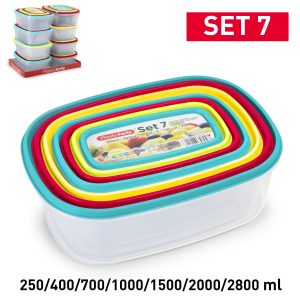 Set de fiambreras 7 unidades