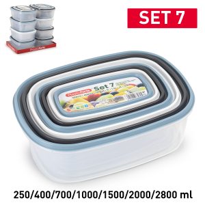 Set de fiambreras 7 unidades