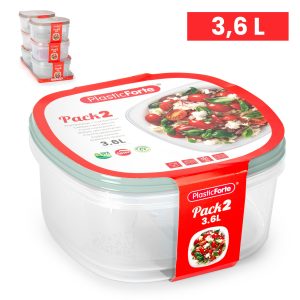 Set de fiambreras 2 unidades 3,6 L