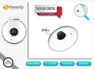 TAPA DE CRISTAL 18 CM
