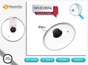 TAPA DE CRISTAL 26 CM