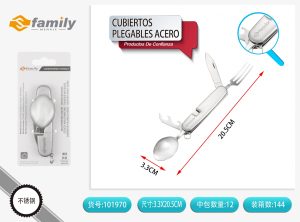 CUBIERTOS PLEGABLES DE ACERO
