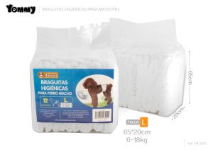 BRAGUITAS HIGIENICAS TALLA L 12 UNIDADES