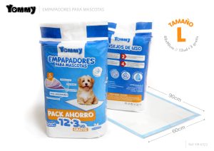 EMPAPADORES PARA MASCOTAS 60 X 90 CM 15 U