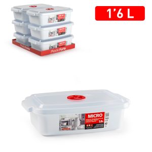 Fiambrera Micro Rectangular - 1,6L