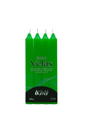 VELAS PACK 4 180 G VERDE