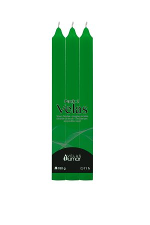 VELAS PACK 3 176 G VERDE