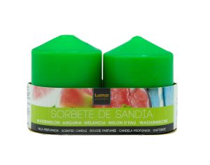 VELAS SORBETE DE SANDIA PACK DE 2 135 G