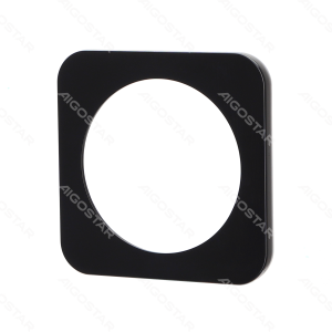 Placa de pared de plástico alemana/francesa de 1 llave, negra